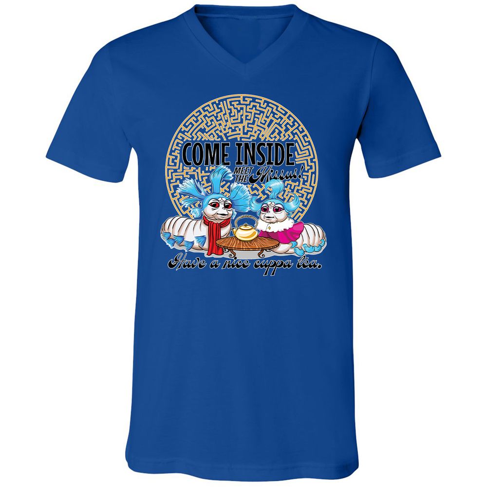 Unisex V-Neck T-Shirt - G65MEKGQ - True Royal - 4