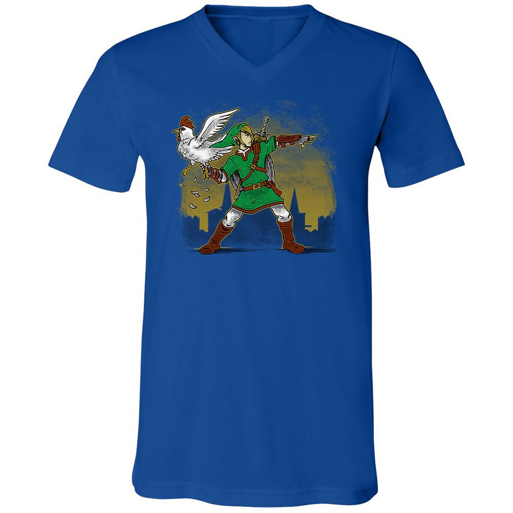 Unisex V-Neck T-Shirt - 22X2TYXZ - True Royal - 4