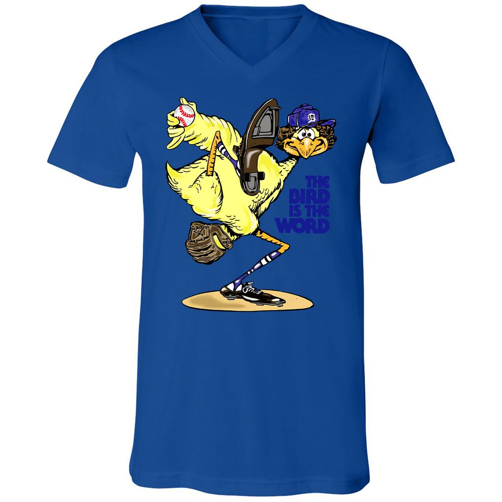Unisex V-Neck T-Shirt - J4L6C18M - True Royal - 4