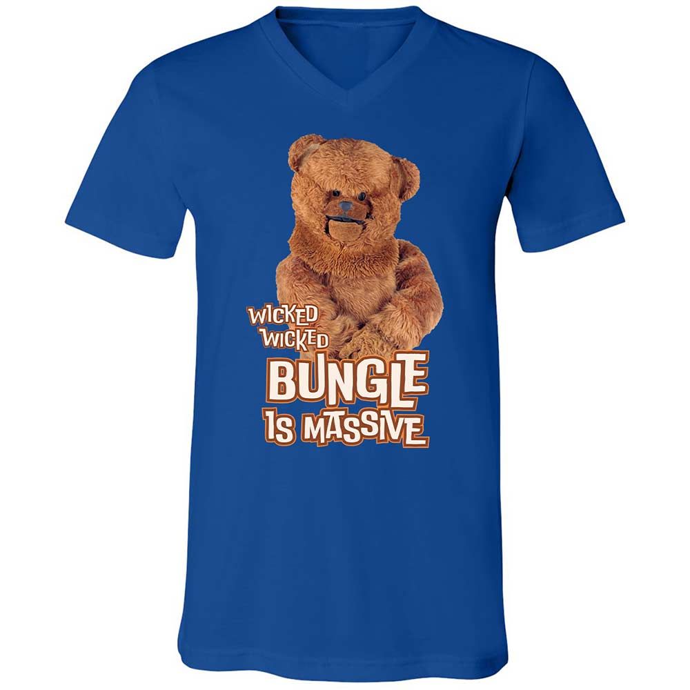 Unisex V-Neck T-Shirt - W3X7QGEV - True Royal - 4
