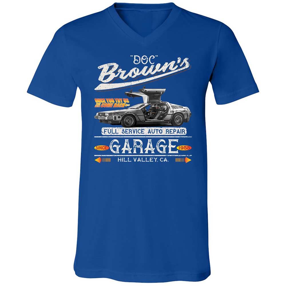 Unisex V-Neck T-Shirt - 4EM6BXVF - True Royal - 4