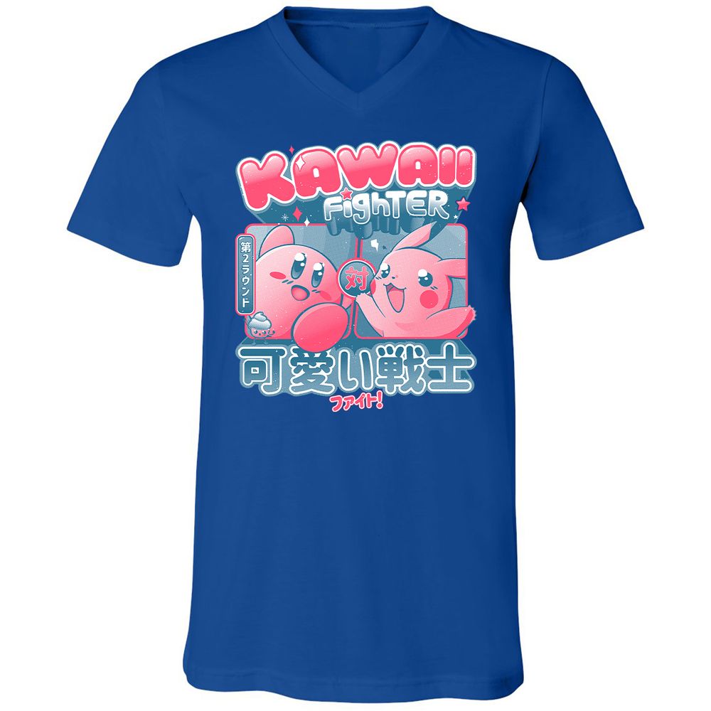 Unisex V-Neck T-Shirt - RQC5S1DS - True Royal - 4