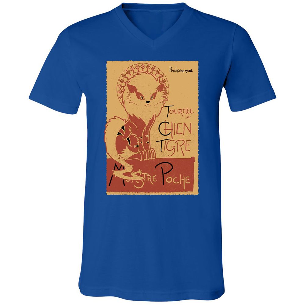 Unisex V-Neck T-Shirt - RN5LJTZE - True Royal - 4