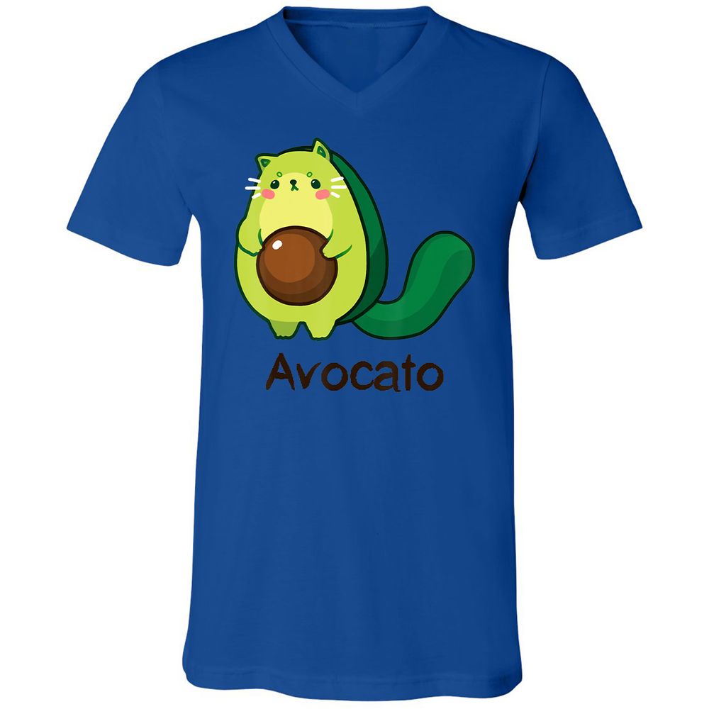 Unisex V-Neck T-Shirt - LG9Z4RWW - True Royal - 4