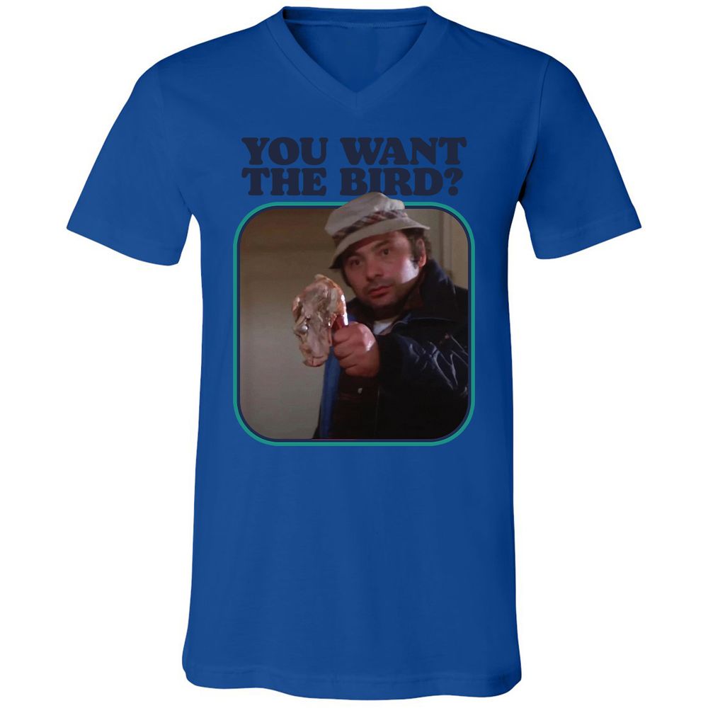Unisex V-Neck T-Shirt - Q6R4GD3Q - True Royal - 4