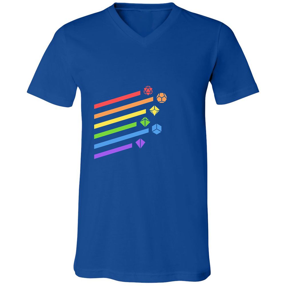 Unisex V-Neck T-Shirt - 3FU8XR7Z - True Royal - 4