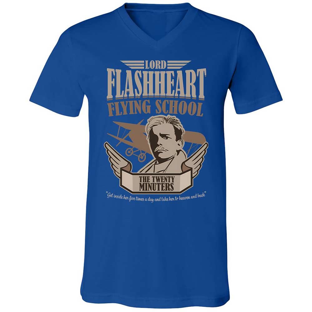 Unisex V-Neck T-Shirt - AAFSB9AT - True Royal - 4
