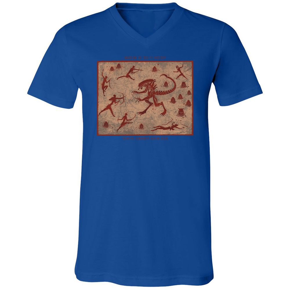 Unisex V-Neck T-Shirt - TM5UC5FG - True Royal - 4
