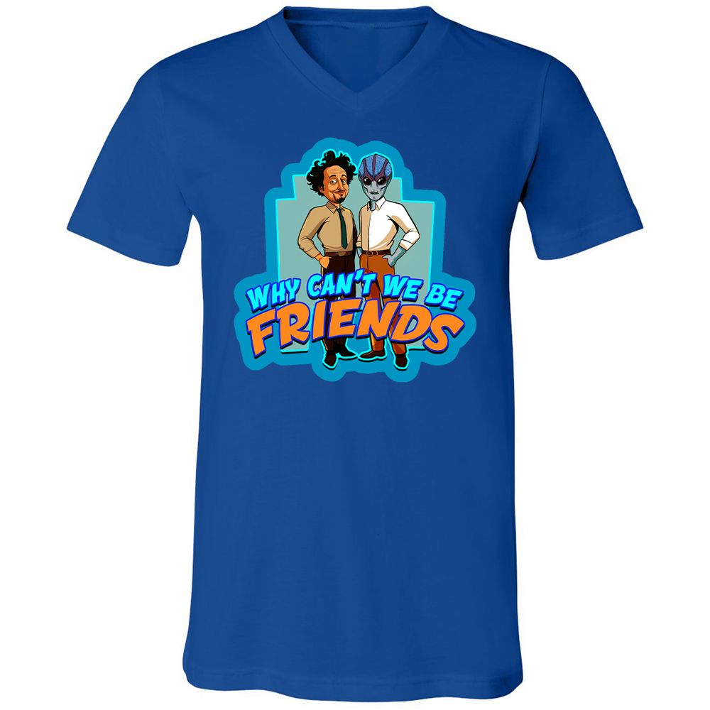 Unisex V-Neck T-Shirt - K378NJXT - True Royal - 4