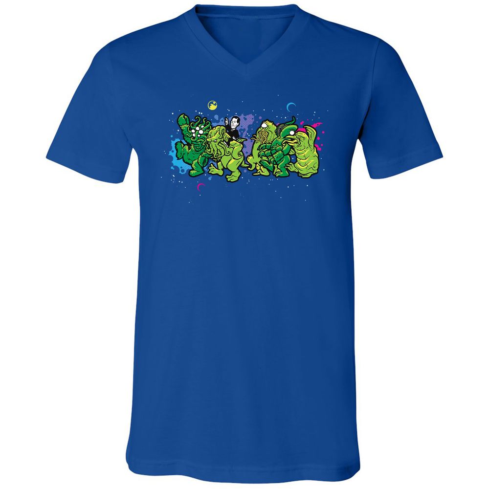 Unisex V-Neck T-Shirt - MMXC952W - True Royal - 4