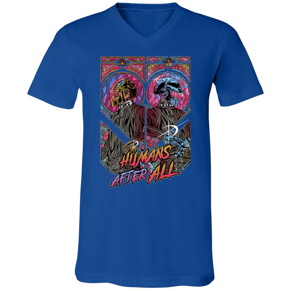 Unisex V-Neck T-Shirt - RLL1YKYK - True Royal - 4