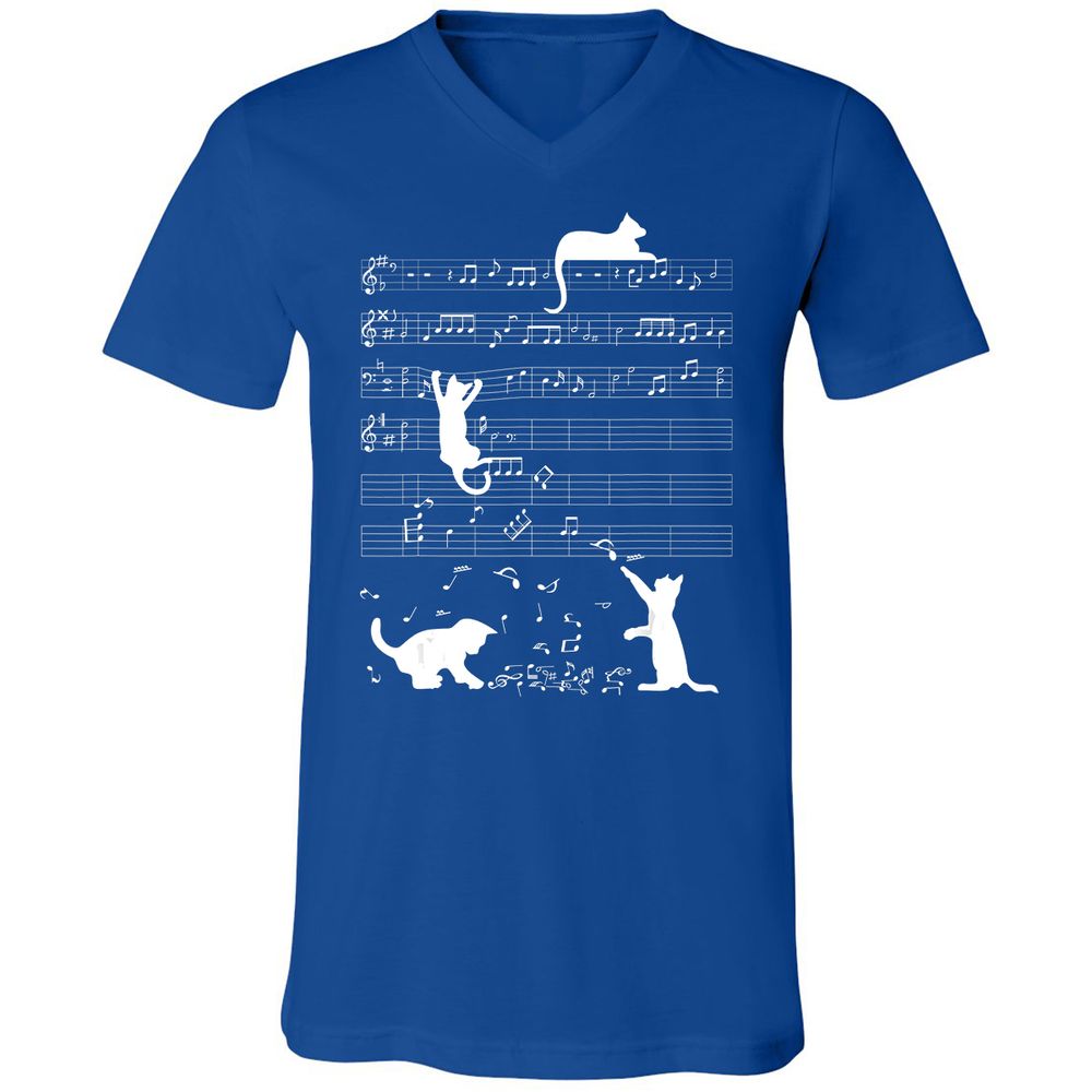 Unisex V-Neck T-Shirt - PDNJ7Z77 - True Royal - 4