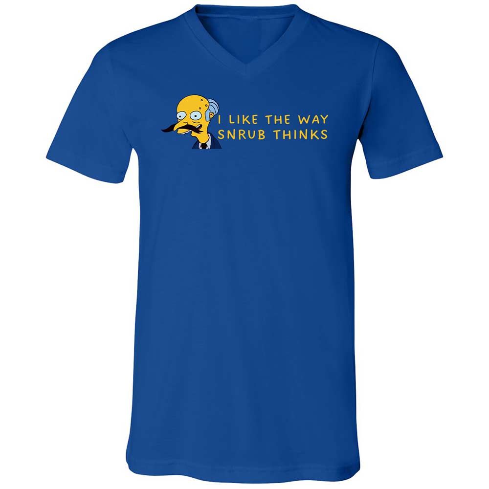 Unisex V-Neck T-Shirt - S1VR2LWG - True Royal - 4