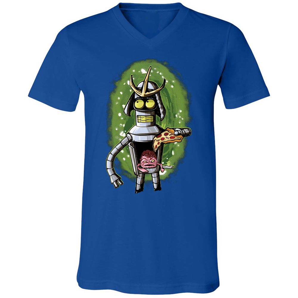 Unisex V-Neck T-Shirt - 22Q6MAA6 - True Royal - 4