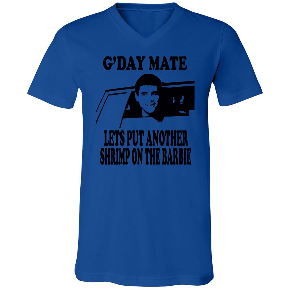 Unisex V-Neck T-Shirt - 4LD122VM - True Royal - 4