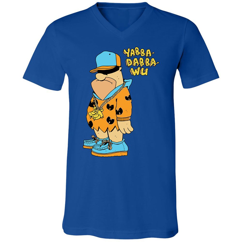 Unisex V-Neck T-Shirt - NDN6N58F - True Royal - 4