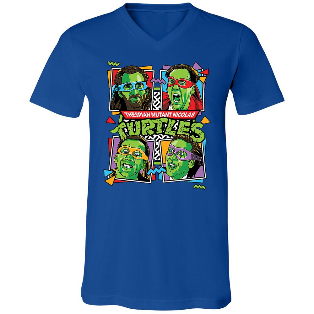 Unisex V-Neck T-Shirt - 5YAXW8UE - True Royal - 4