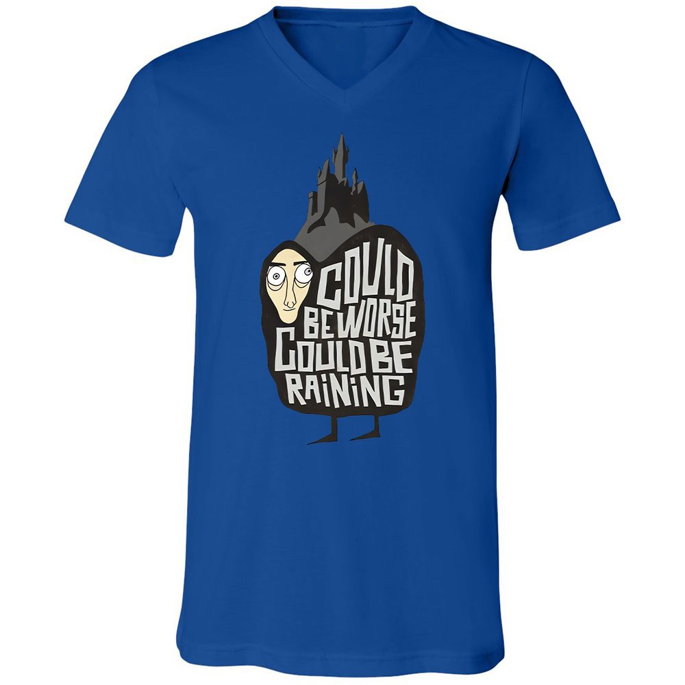 Unisex V-Neck T-Shirt - RCLJ9FN7 - True Royal - 4