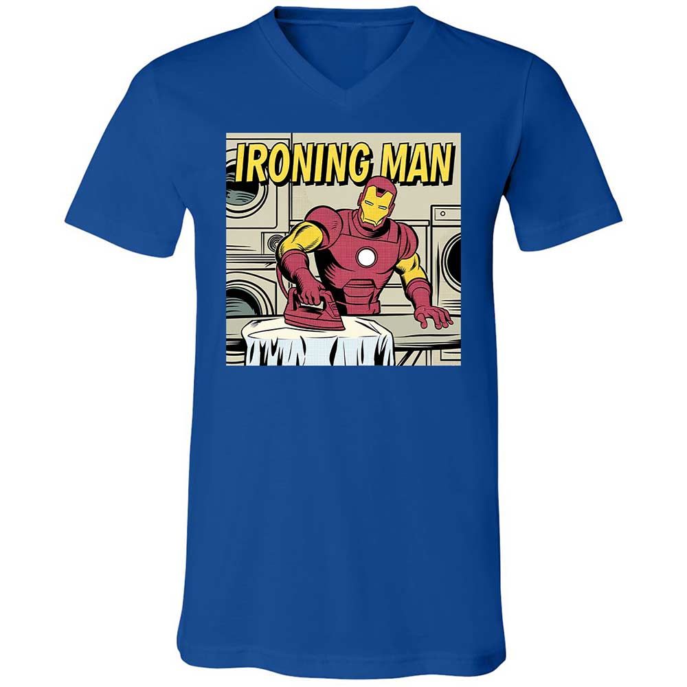 Unisex V-Neck T-Shirt - UT931KRA - True Royal - 4