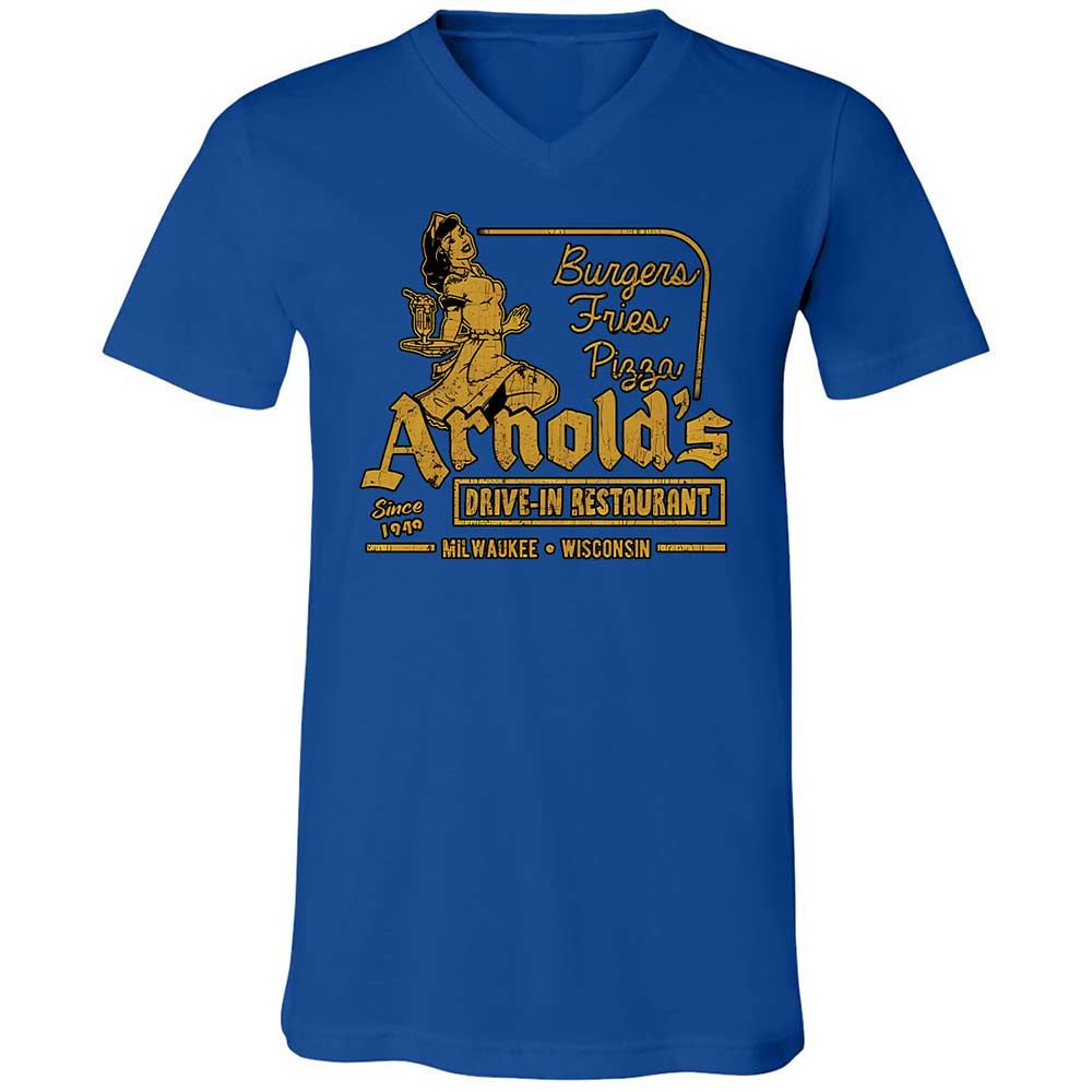 Unisex V-Neck T-Shirt - FBBYRD4L - True Royal - 4