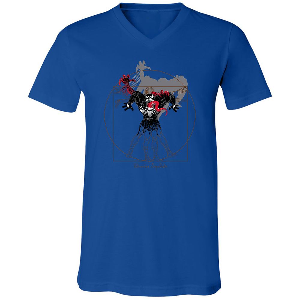 Unisex V-Neck T-Shirt - C5HJMXM3 - True Royal - 4