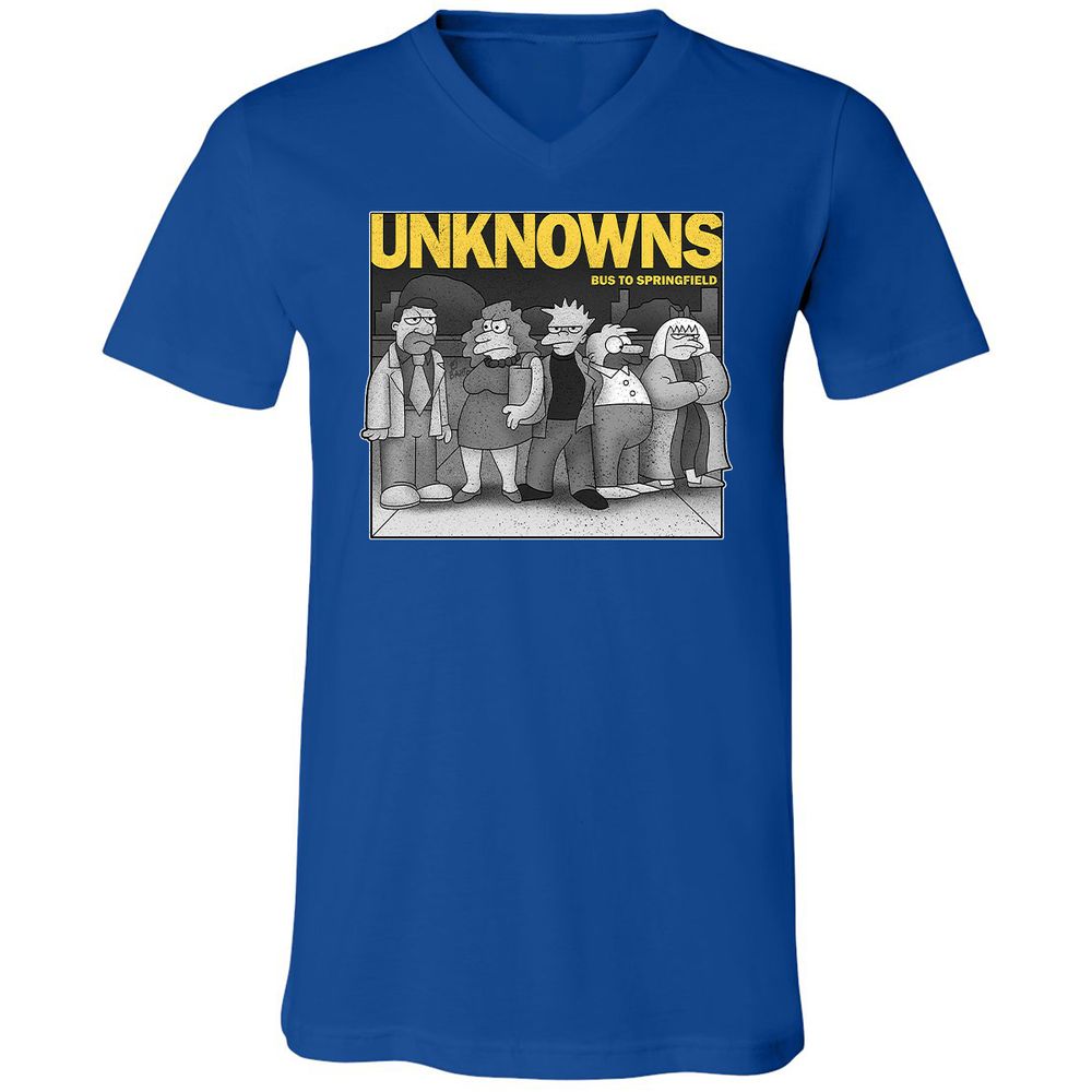 Unisex V-Neck T-Shirt - S8N6EULX - True Royal - 4