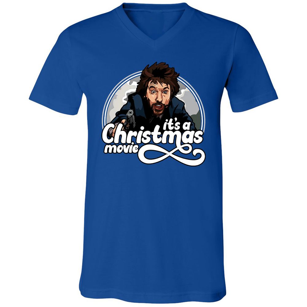 Unisex V-Neck T-Shirt - 2F8ERZPU - True Royal - 4