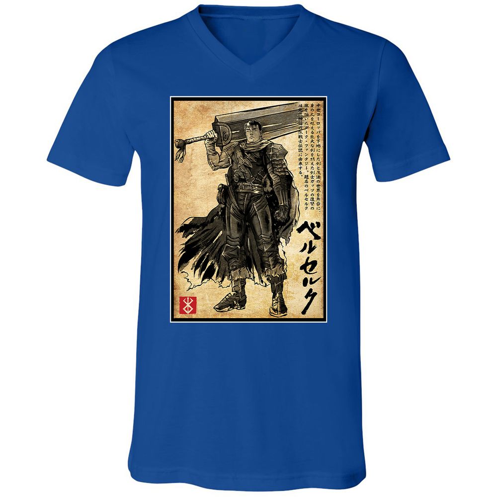 Unisex V-Neck T-Shirt - 6V9UDS5Q - True Royal - 4