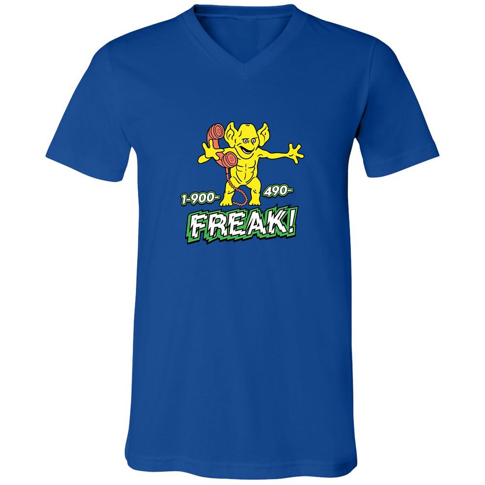 Unisex V-Neck T-Shirt - 7DX7D5LC - True Royal - 4
