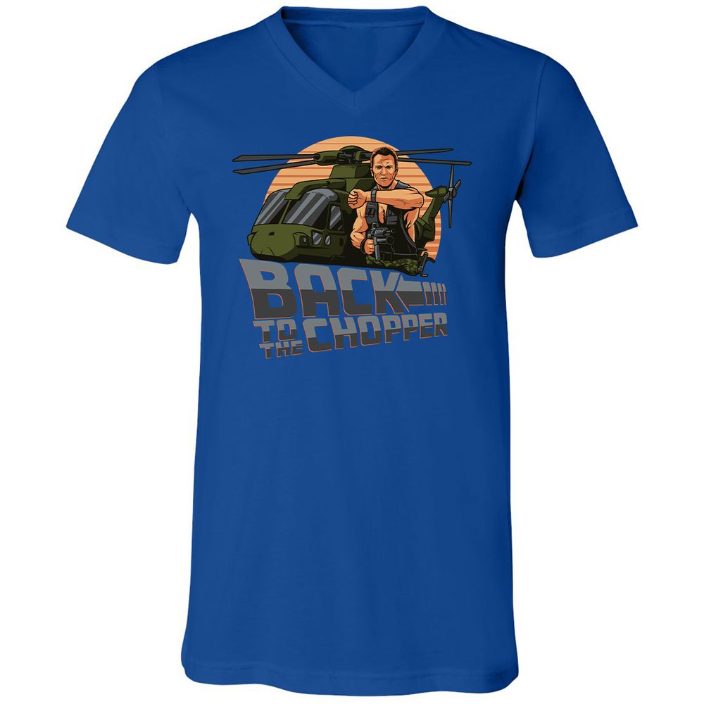 Unisex V-Neck T-Shirt - 2N52J2TX - True Royal - 4