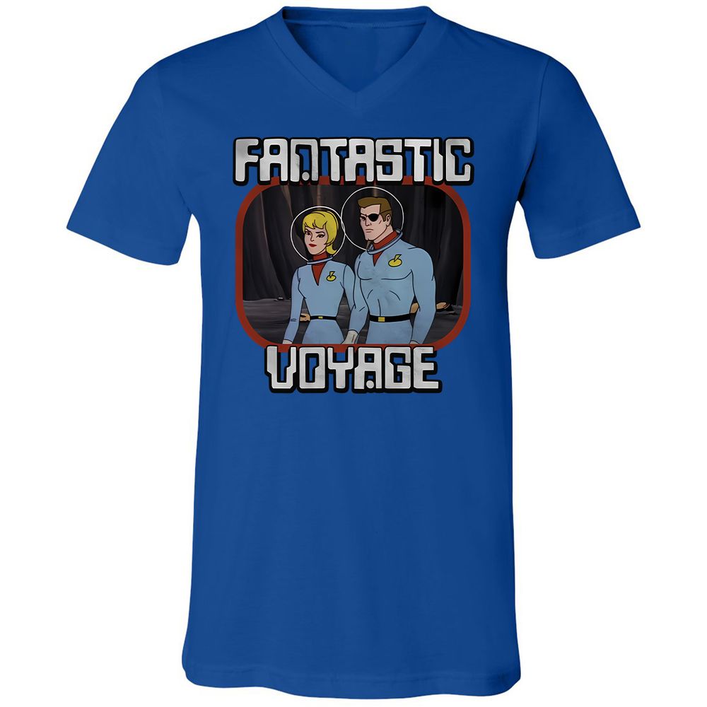 Unisex V-Neck T-Shirt - NTZK2V2J - True Royal - 4