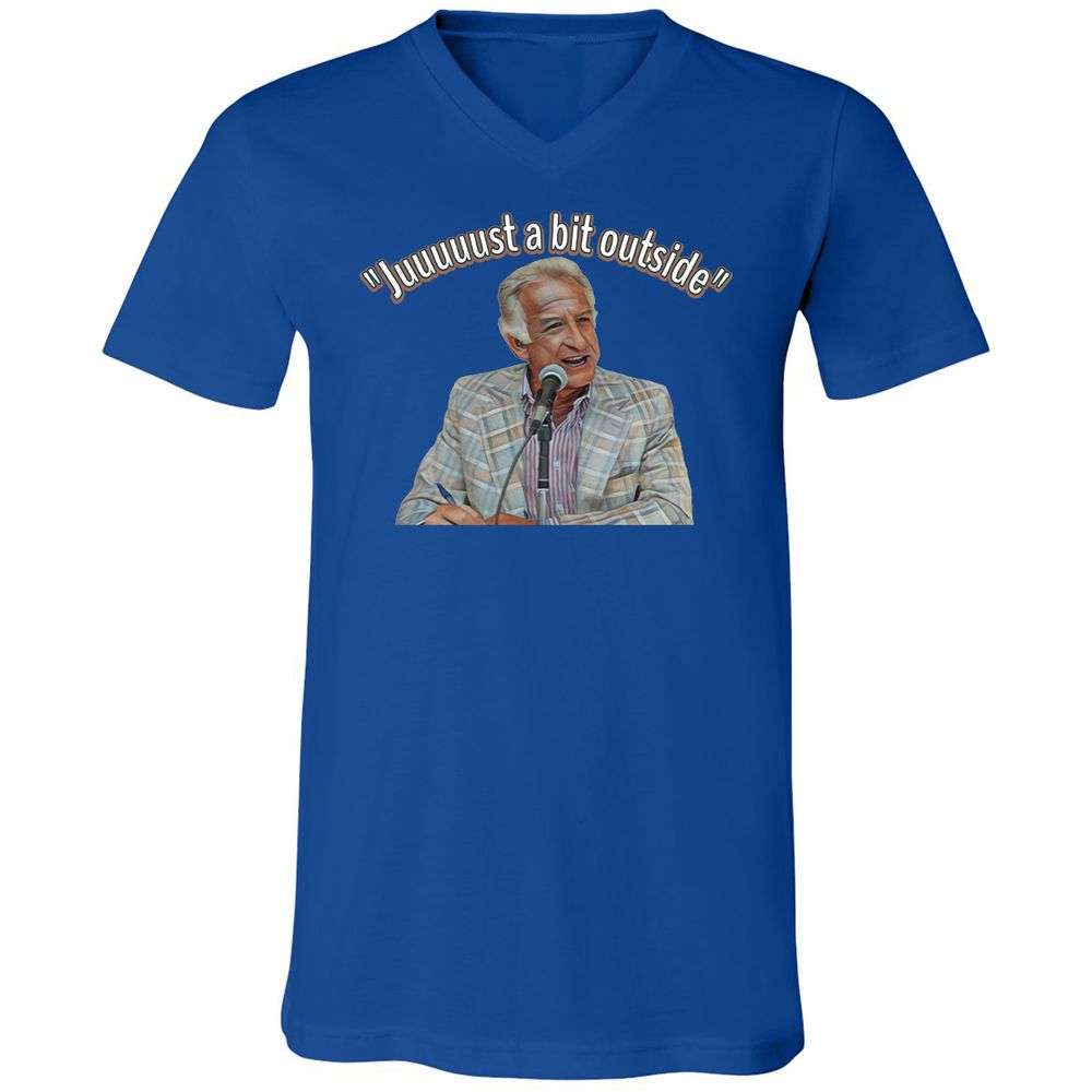 Unisex V-Neck T-Shirt - ZEHZ4F7U - True Royal - 4