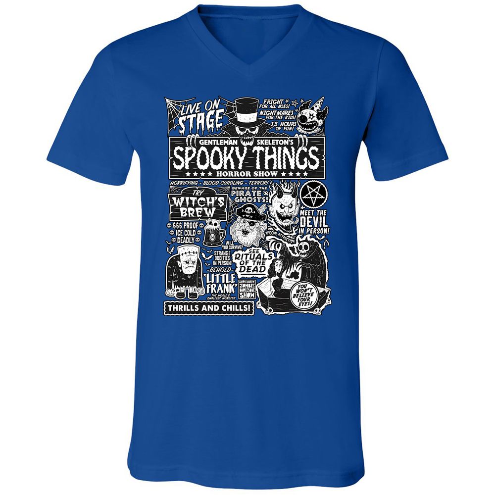 Unisex V-Neck T-Shirt - G9AX6UT9 - True Royal - 4