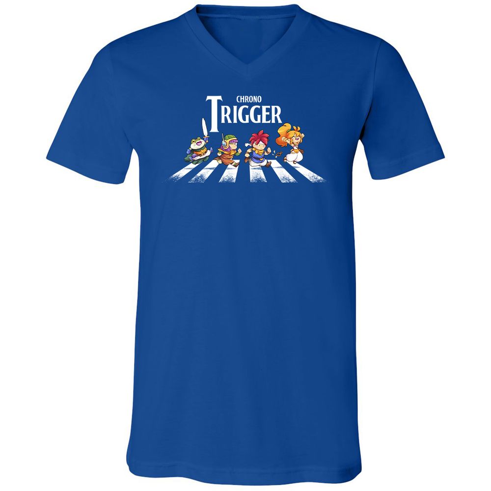 Unisex V-Neck T-Shirt - A8PS1XJ5 - True Royal - 4
