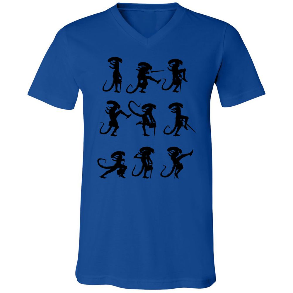 Unisex V-Neck T-Shirt - 38RC8E4N - True Royal - 4