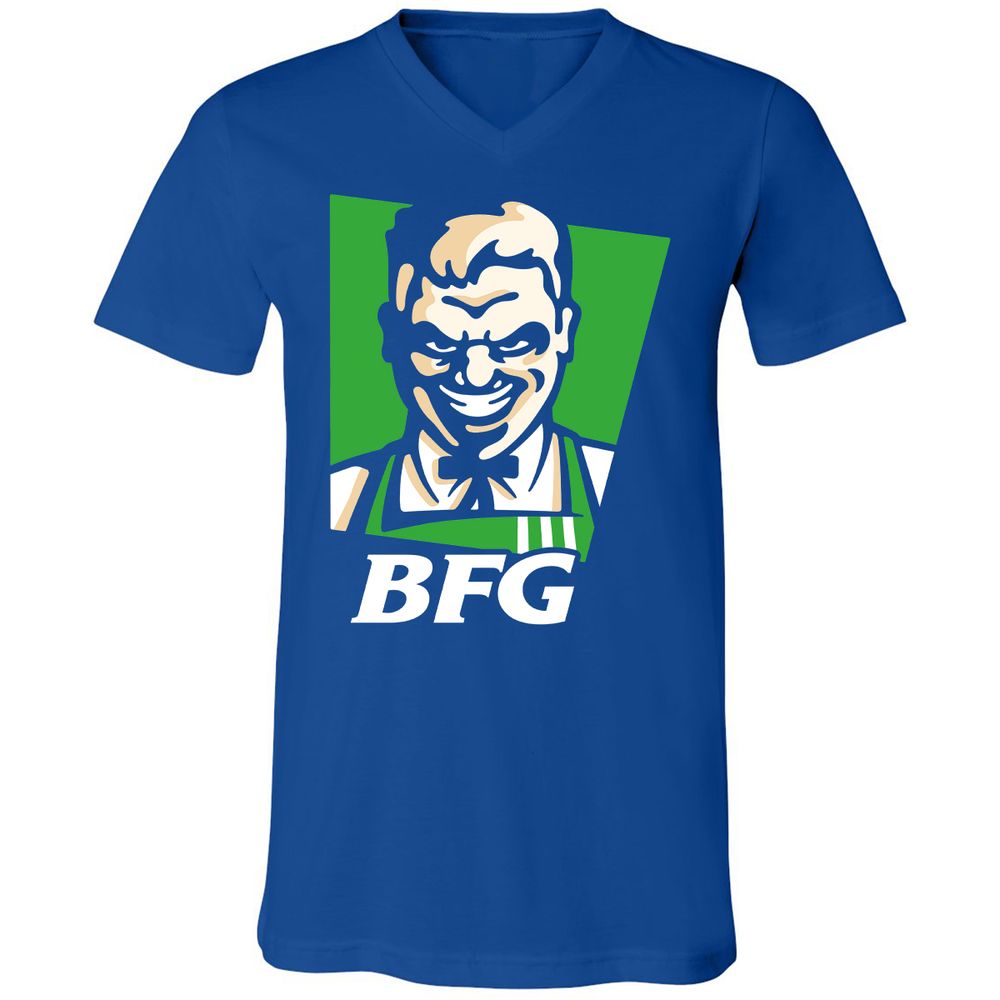 Unisex V-Neck T-Shirt - J2GAY3K6 - True Royal - 4