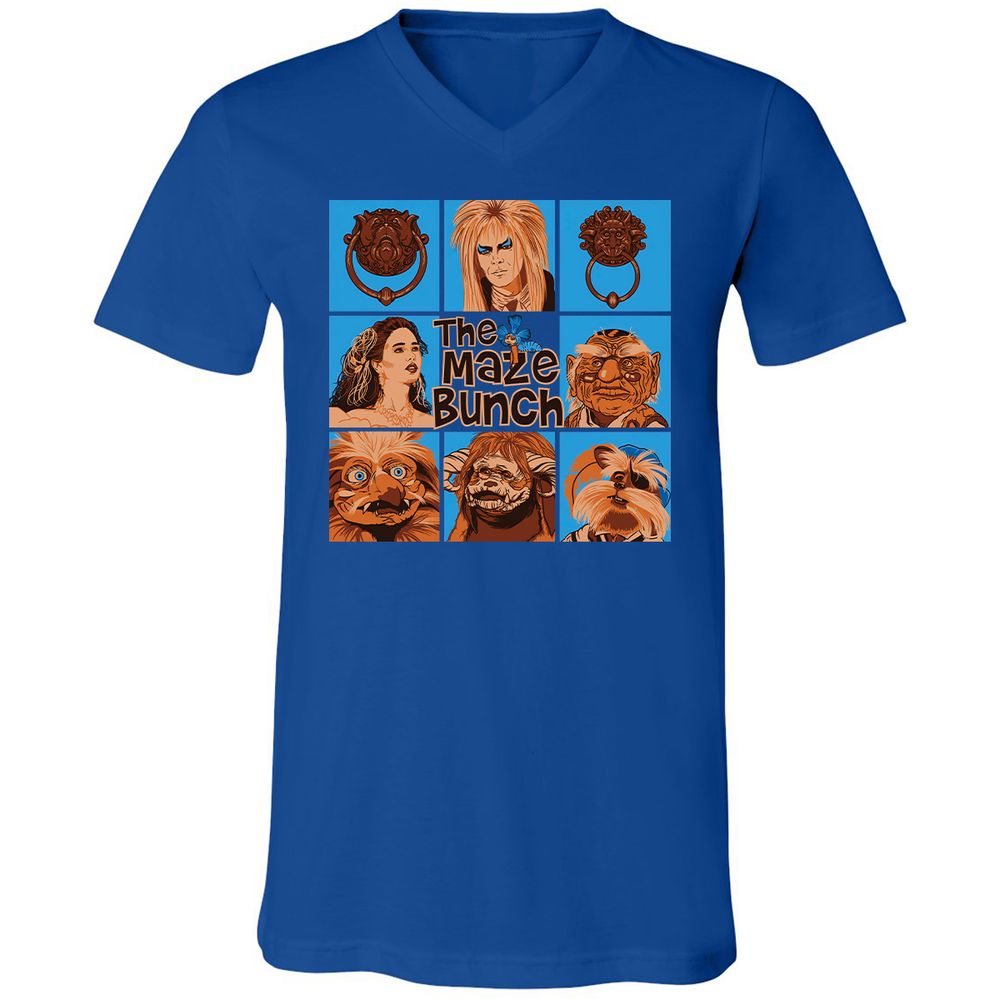 Unisex V-Neck T-Shirt - 4XBNXZZ5 - True Royal - 4