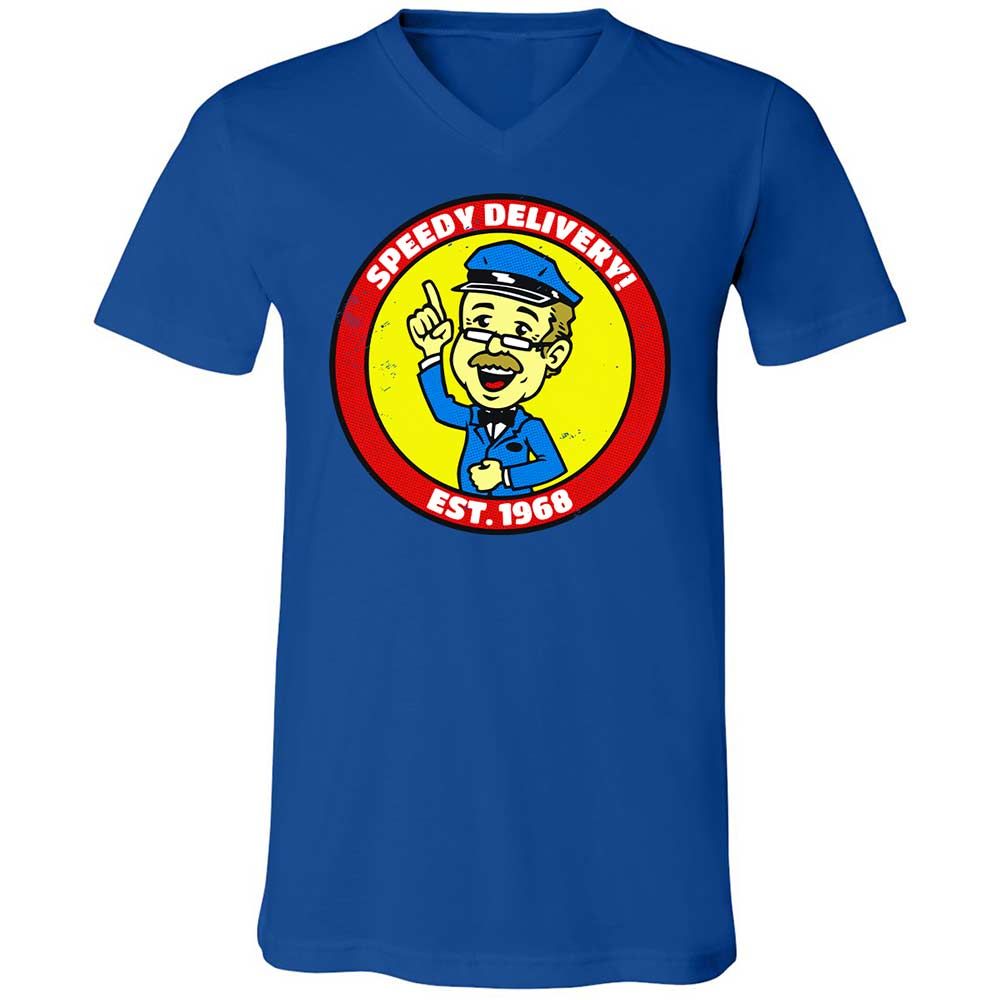 Unisex V-Neck T-Shirt - J7W1R6RQ - True Royal - 4