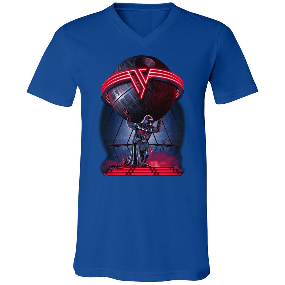 Unisex V-Neck T-Shirt - L9DXP5VE - True Royal - 4