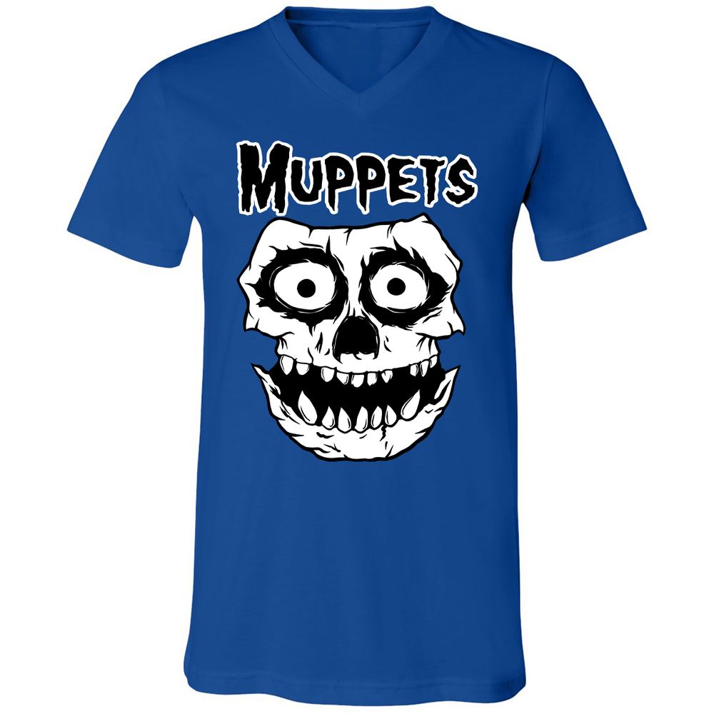 Unisex V-Neck T-Shirt - DCQUZY1C - True Royal - 4