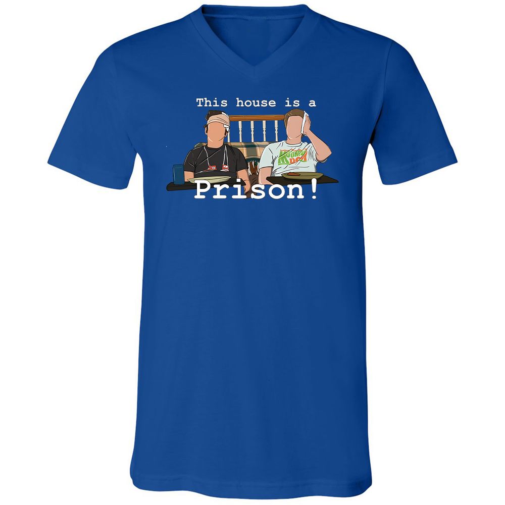 Unisex V-Neck T-Shirt - 2W476TUU - True Royal - 4