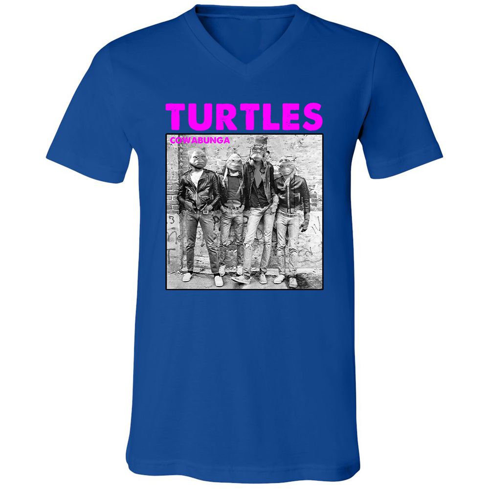 Unisex V-Neck T-Shirt - AZWV2G3V - True Royal - 4