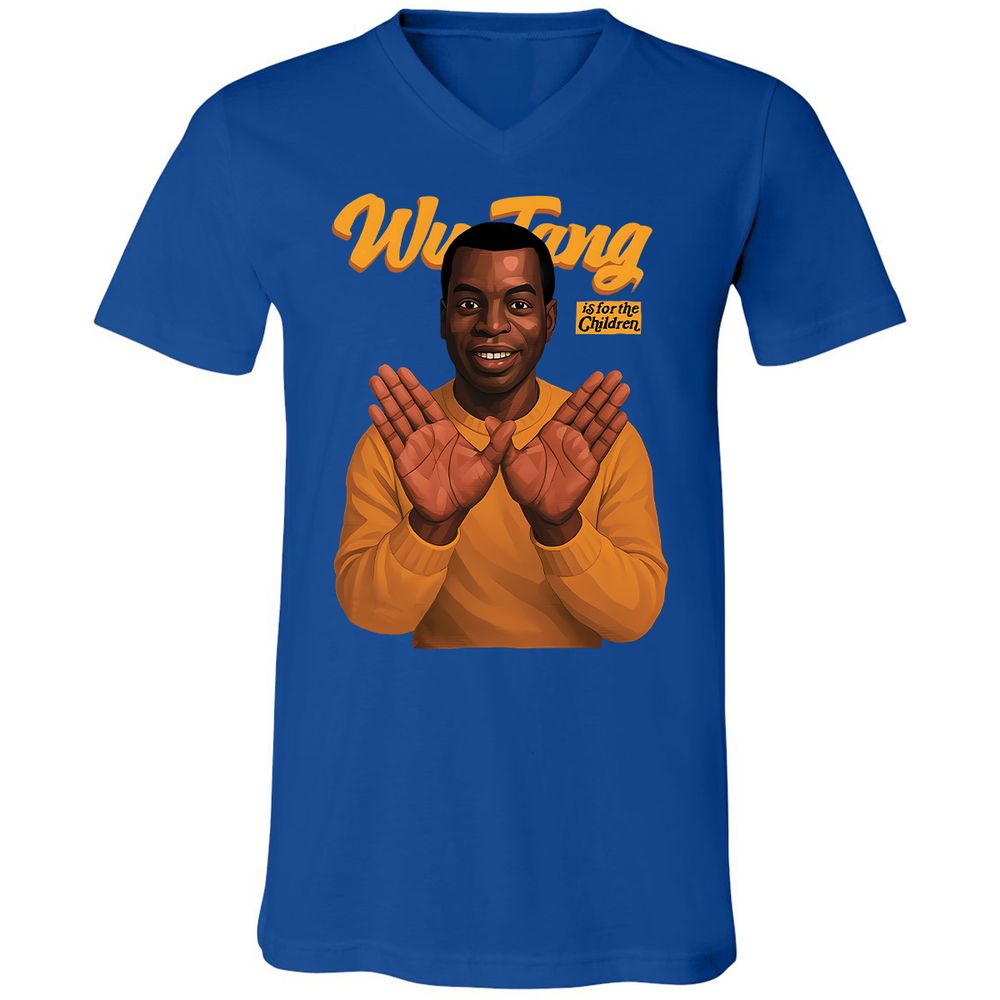 Unisex V-Neck T-Shirt - 67QQ5VEH - True Royal - 4