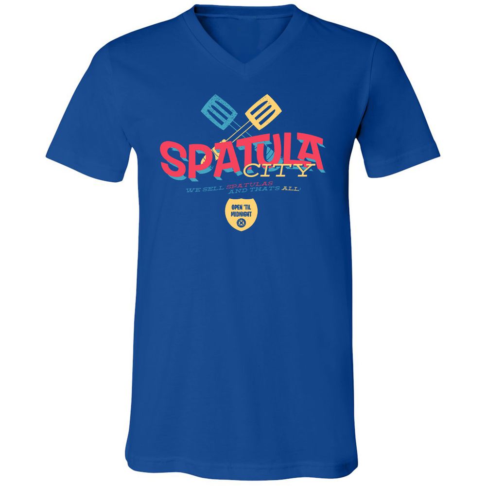 Unisex V-Neck T-Shirt - MPY5R1K1 - True Royal - 4