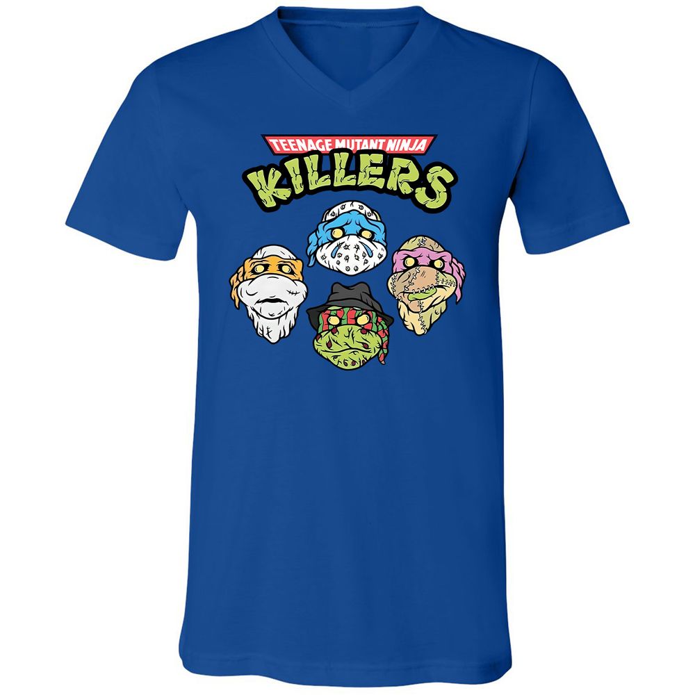 Unisex V-Neck T-Shirt - DLRR13F2 - True Royal - 4