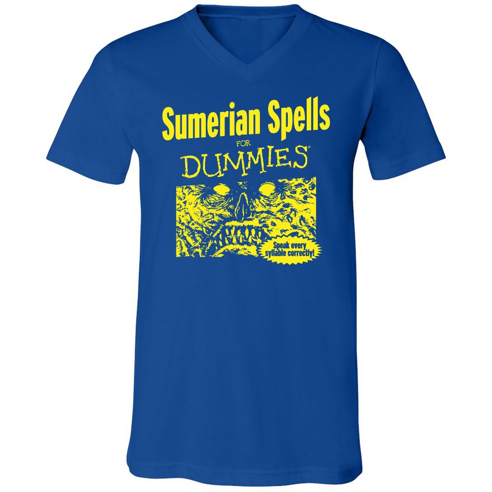 Unisex V-Neck T-Shirt - HQ4F99BC - True Royal - 4