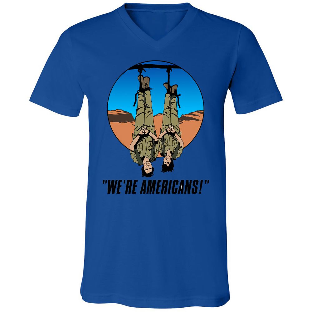 Unisex V-Neck T-Shirt - XPW1GD1X - True Royal - 4