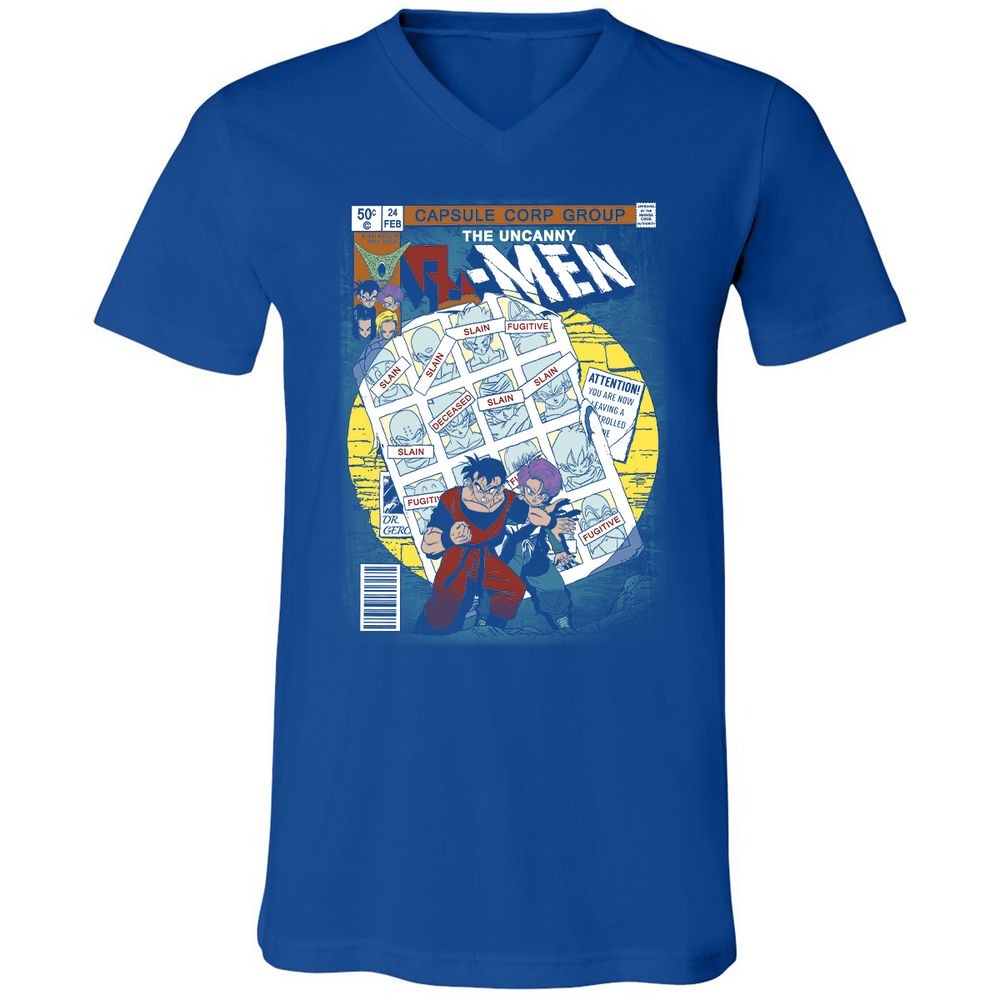 Unisex V-Neck T-Shirt - 7YNADEEL - True Royal - 4