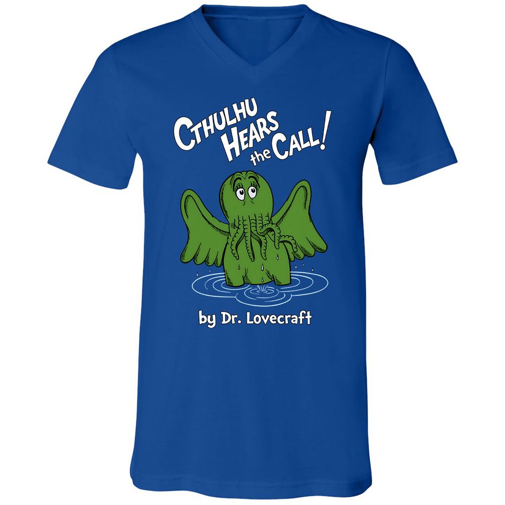Unisex V-Neck T-Shirt - DLG28ZD2 - True Royal - 4