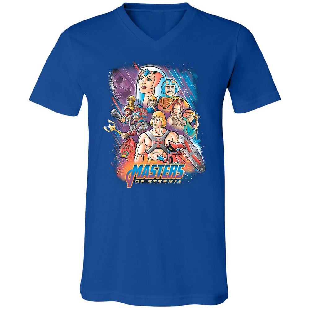 Unisex V-Neck T-Shirt - BCEGL4P8 - True Royal - 4